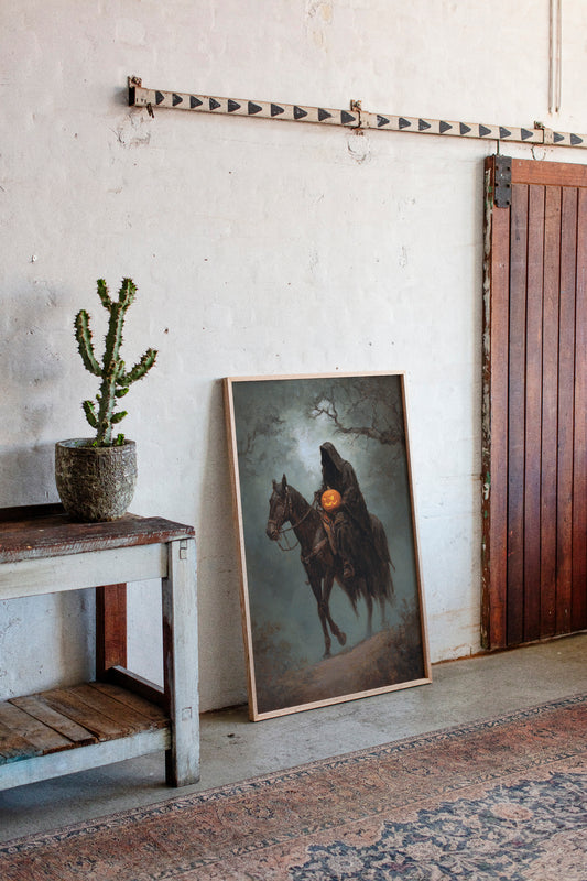 Haunting Rider Halloween Art Print - Gothic Wall Decor - Gallery Canvas image 11