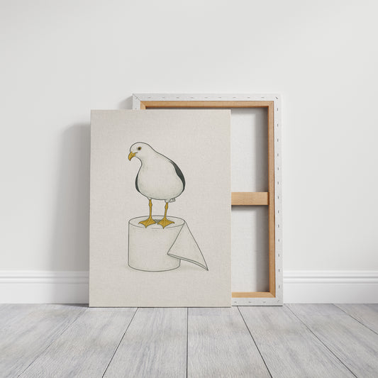 Seagull on a Toilet Roll