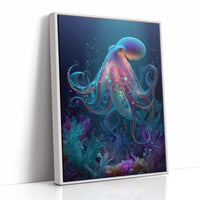 Luminous Tentacles Embrace Abyssal Gardens