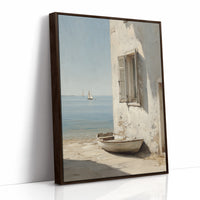 Mediterranean Whispers: Shoreline Solitude