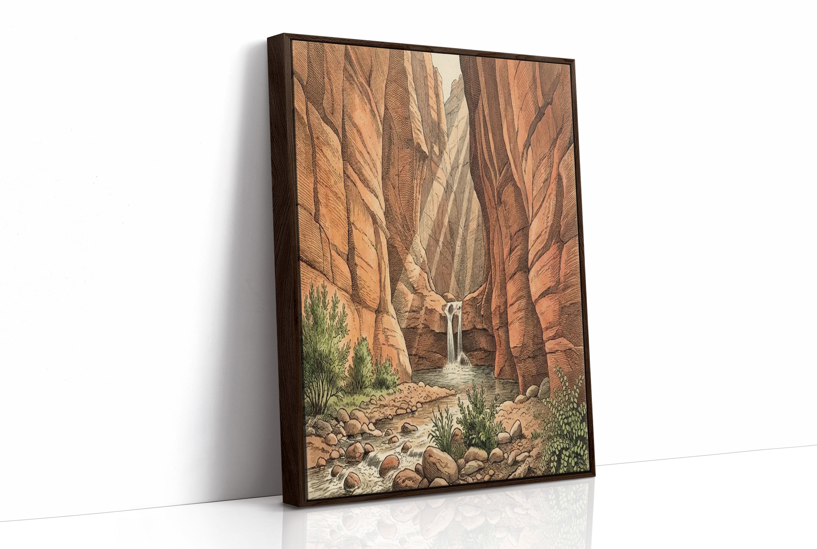 Desert Canyon Waterfall