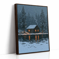 Snow Falling On The Cabin