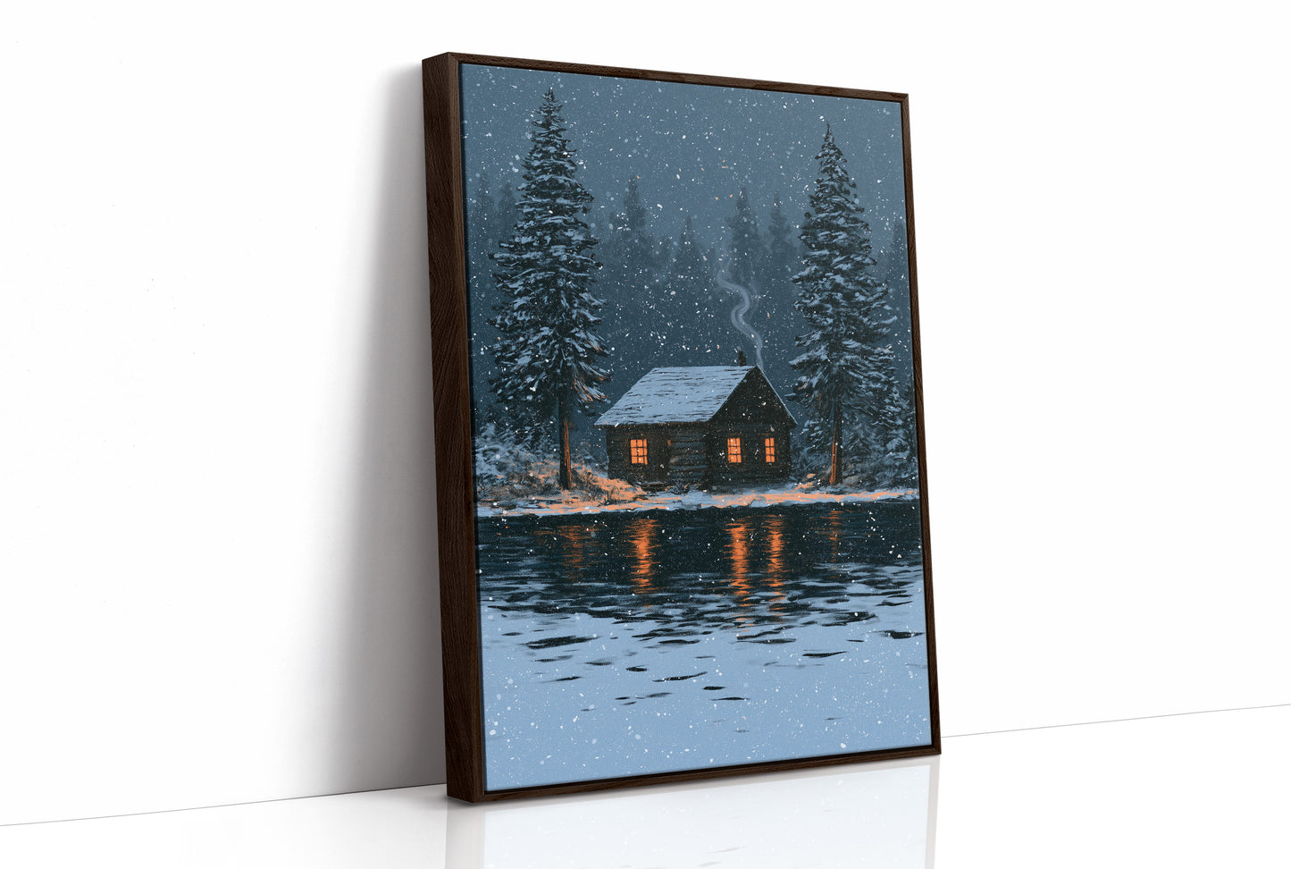 Snow Falling On The Cabin