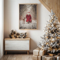 Forest Path Leads Santa Home