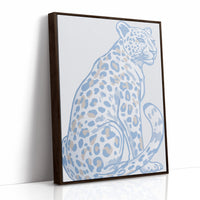 Azure Leopard In Desert Calm