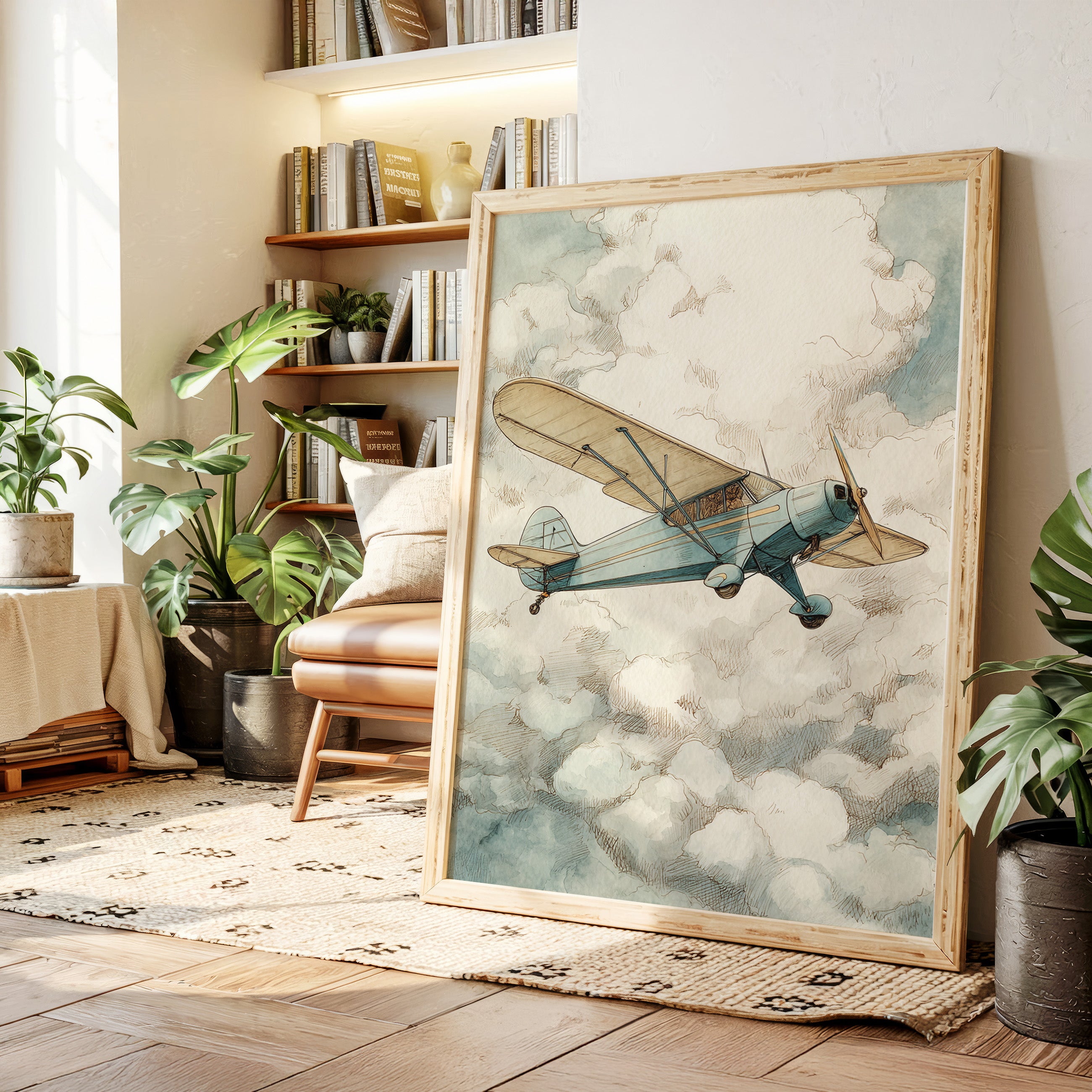 Chasing Horizons in Vintage Blue