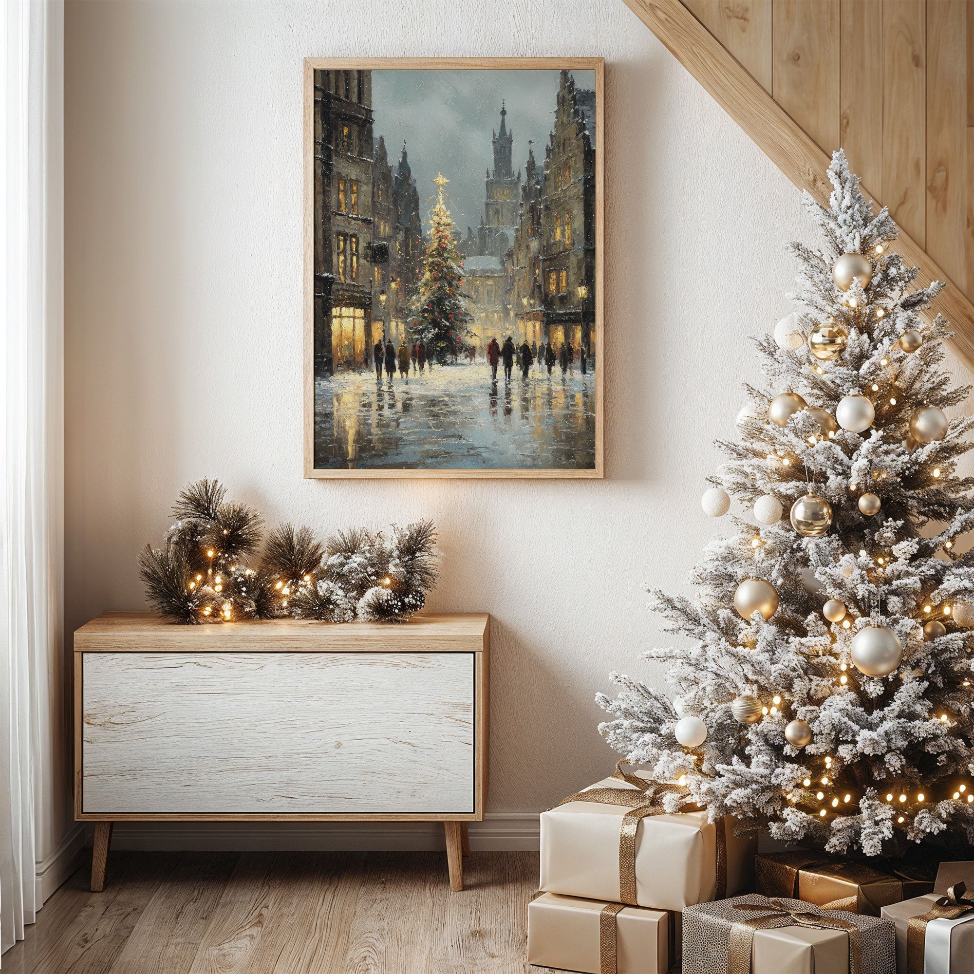 Snow Falls On Cathedral Square