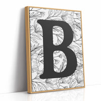Botanical Letter B Monogram