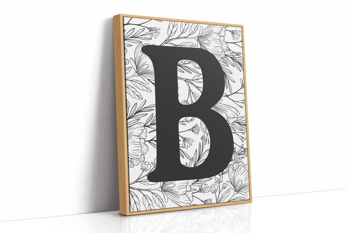 Botanical Letter B Monogram
