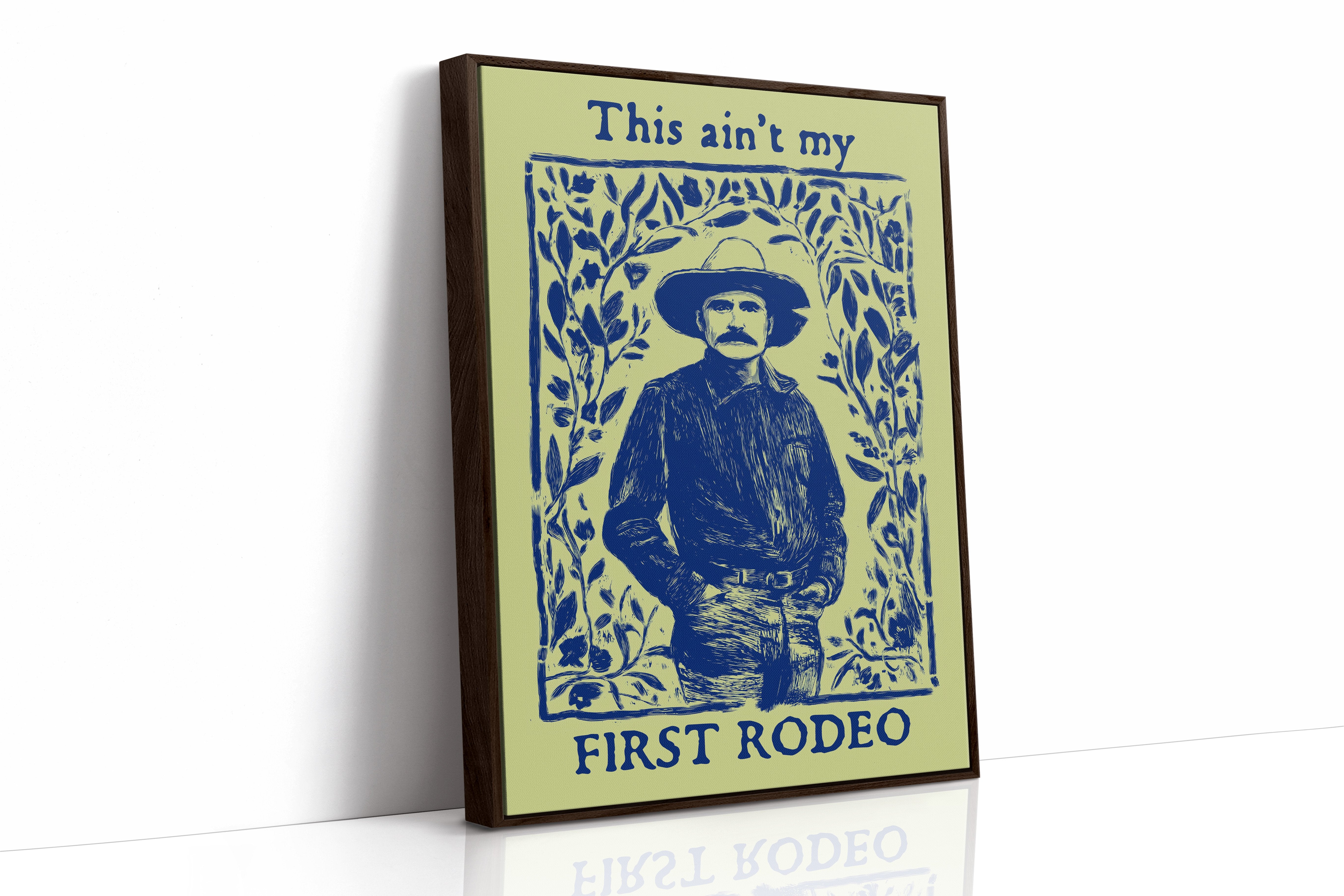 Cowboy Blues On Sage Green