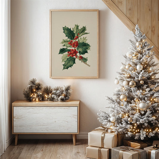 Holly Berries Paint December's Story