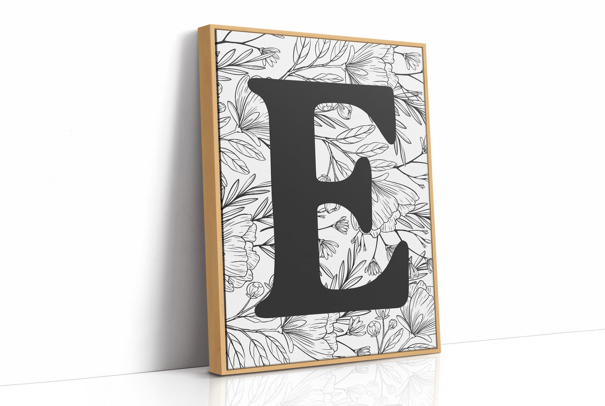 Botanical Letter E Monogram