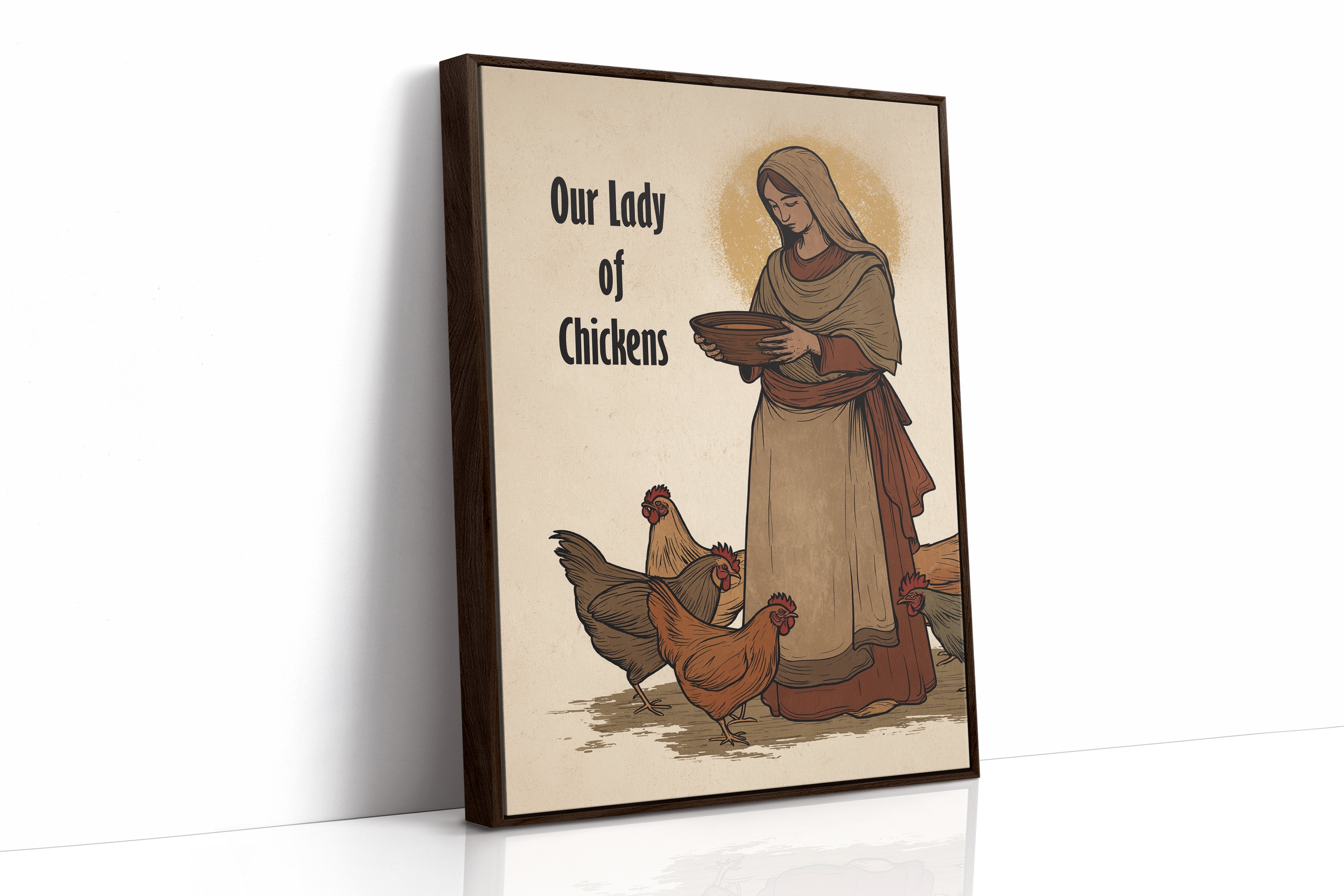 Sacred Hens And Rustic Charm