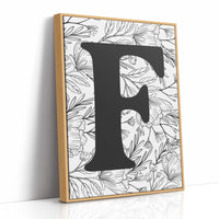 Botanical Letter F Monogram