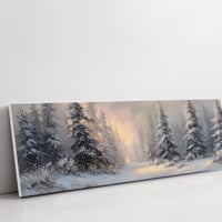 Winter Light Through Silent Pines