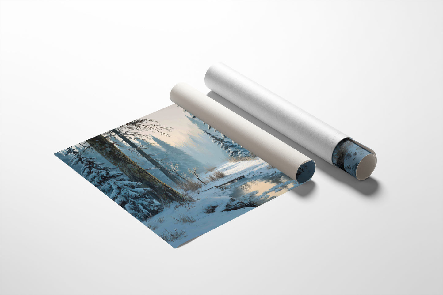 Snow Pines Guard Winter's Stream