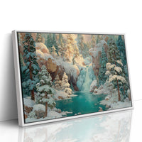 Frozen Falls in the Pines