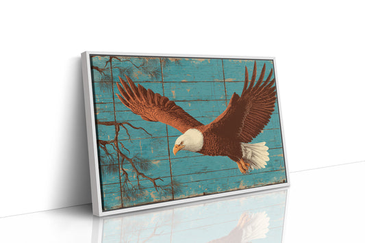 Wings Over Weathered Wood