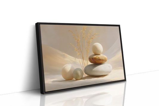 Sunlit Stones Find Morning Balance