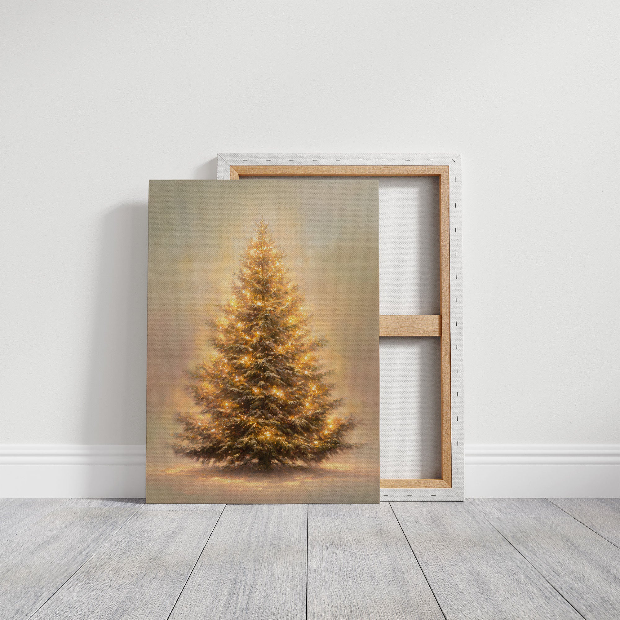 Evergreen Tales In Golden Mist