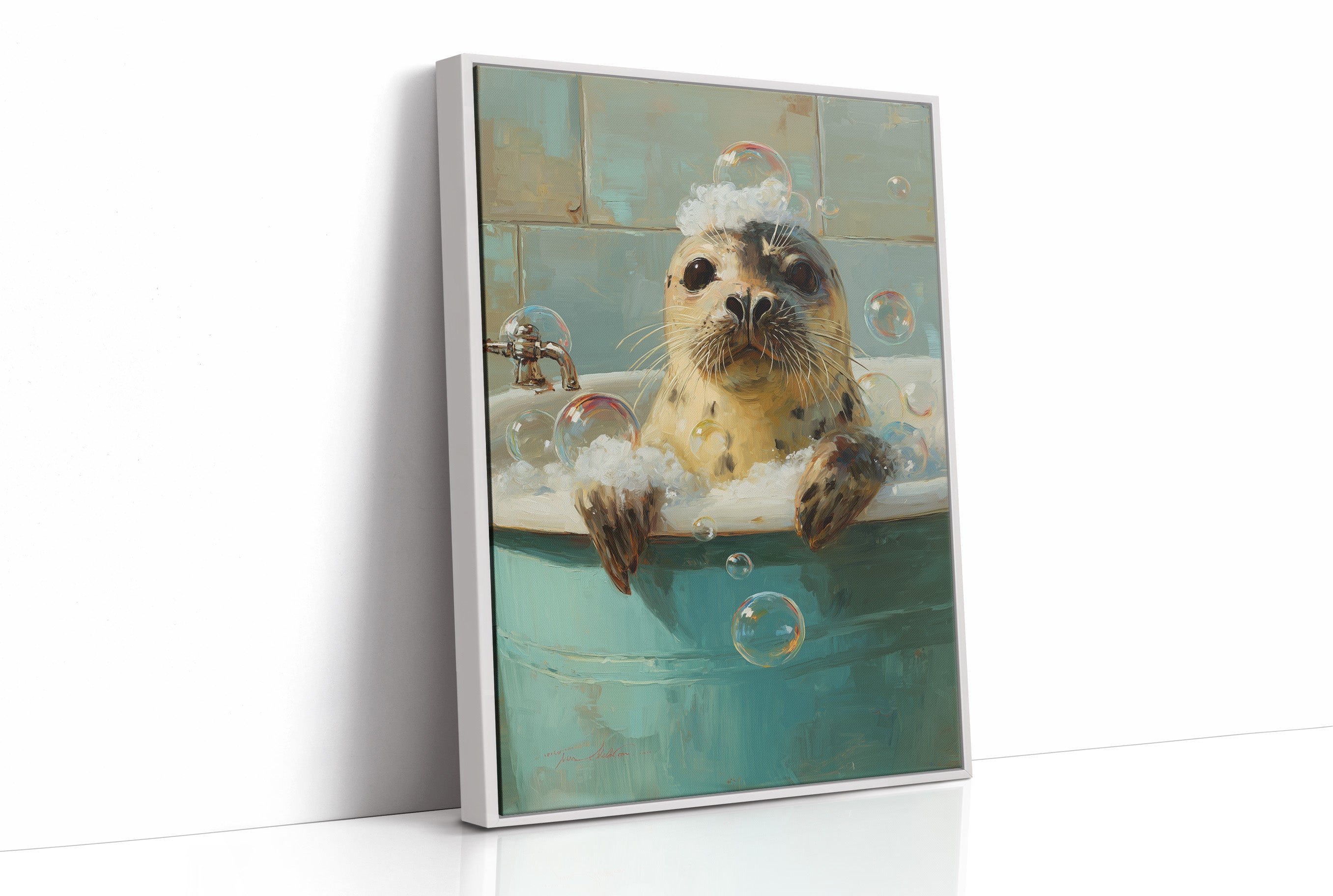 Bubbly Bliss In Teal Waters