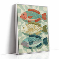 Three Fish In Summer Hues