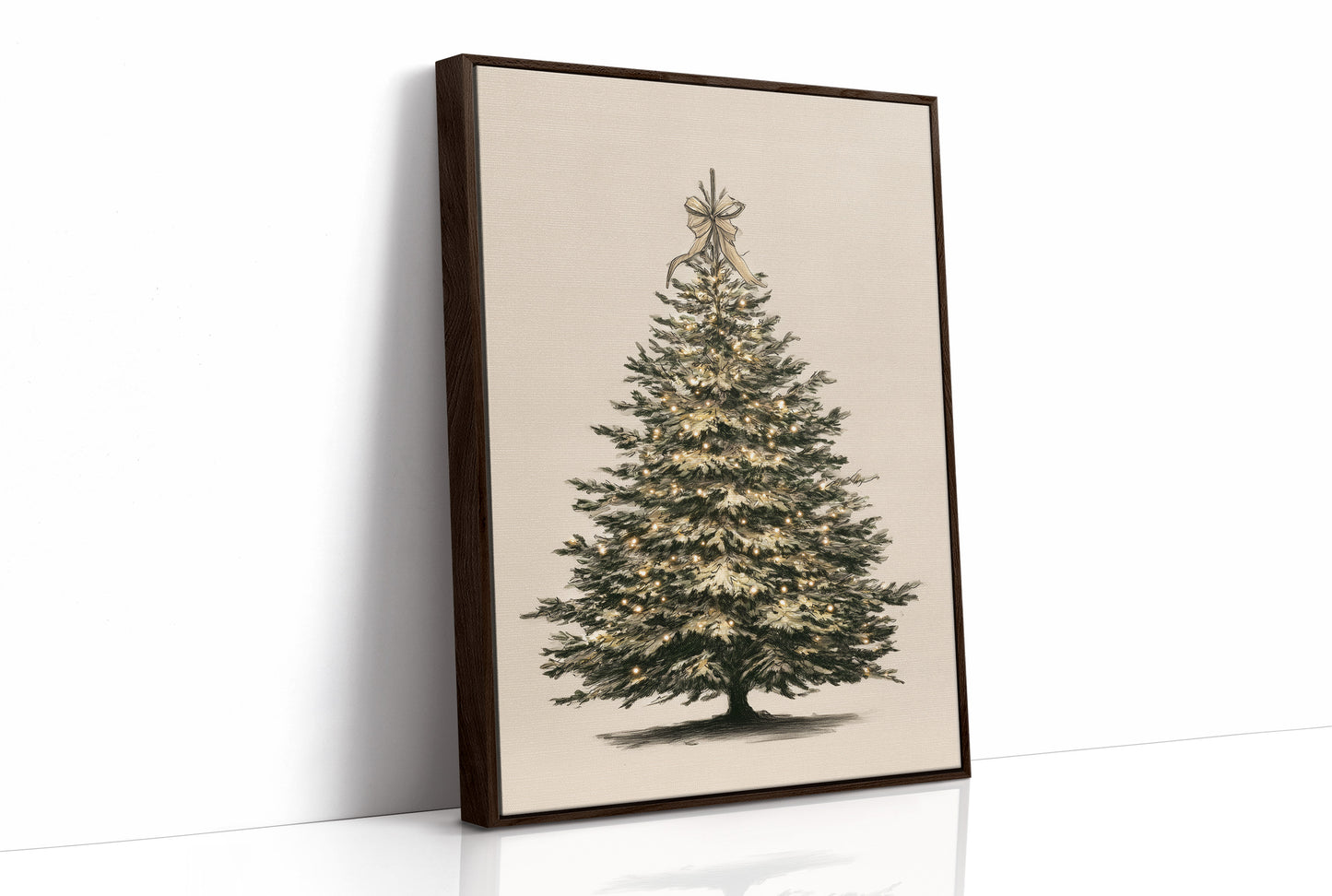 Luminous Evergreen: A Winter's Portrait
