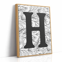Botanical Letter H Monogram