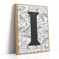 Botanical Letter I Monogram