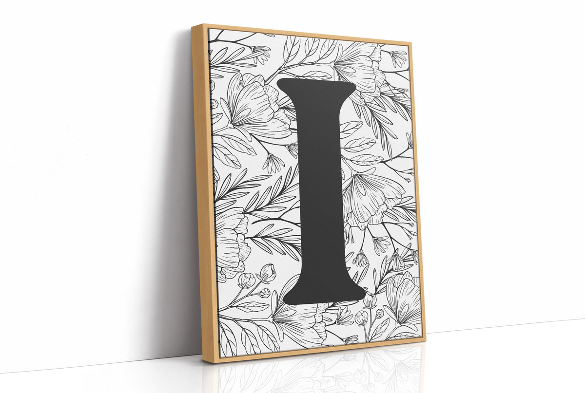 Botanical Letter I Monogram