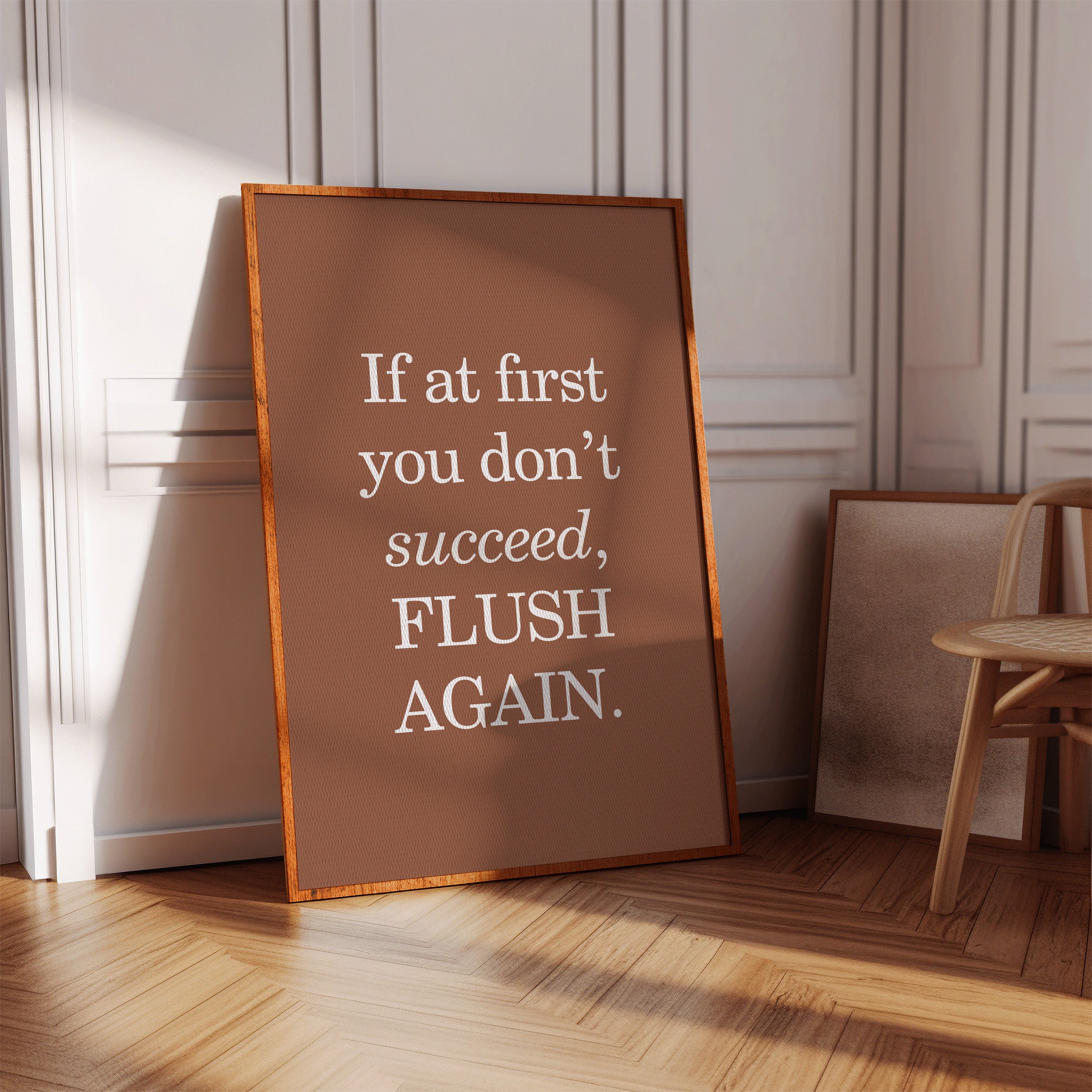 Bathroom Wisdom Glows In Bronze