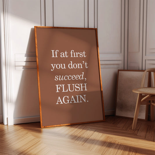 Bathroom Wisdom Glows In Bronze