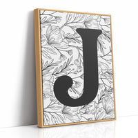 Botanical Letter J Monogram