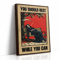 You Should Rest While You Can, Grim Reaper Wall Art