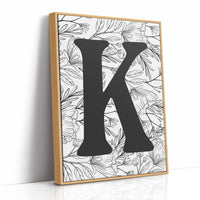 Botanical Letter K Monogram