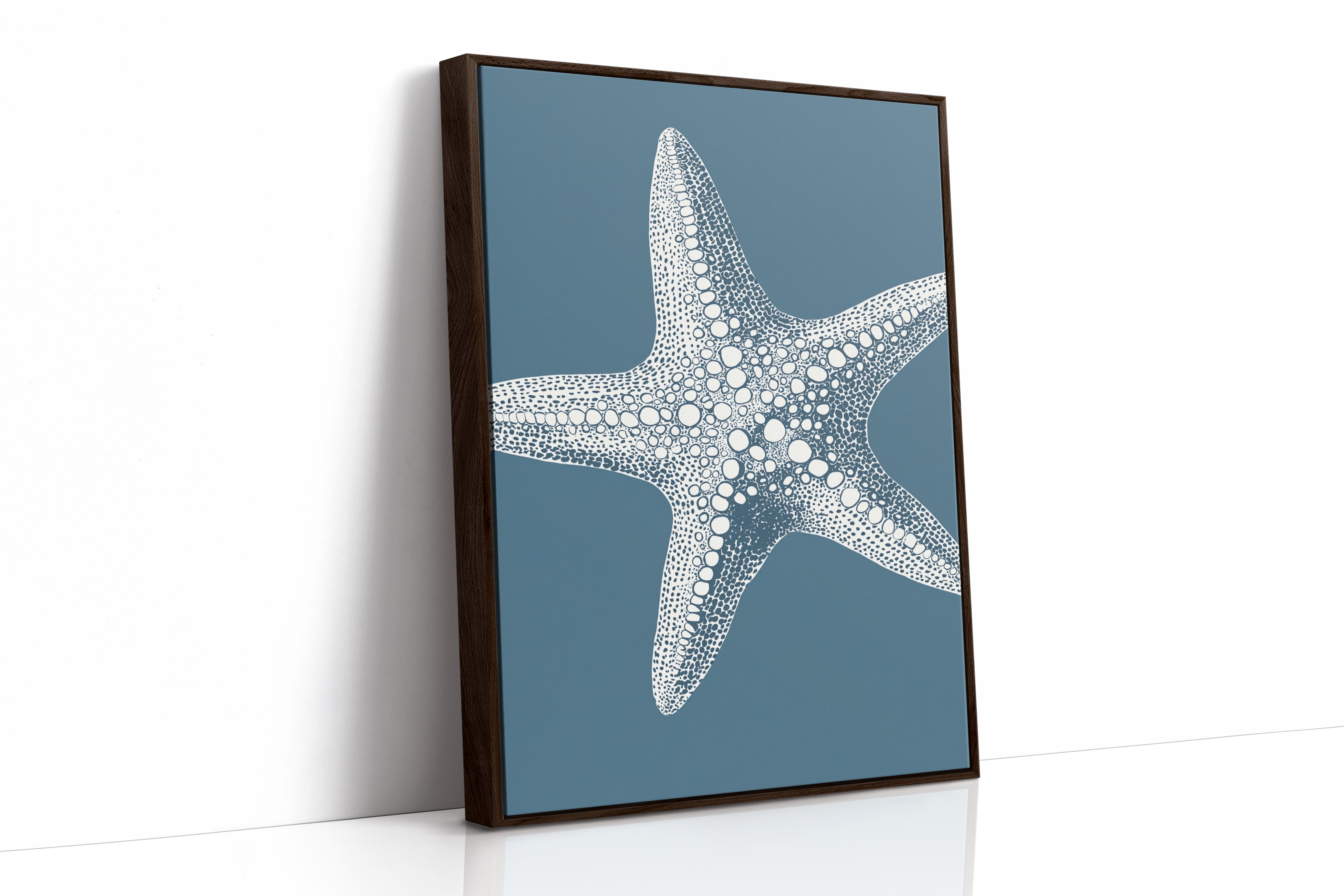 Coastal Memory On Slate Blue