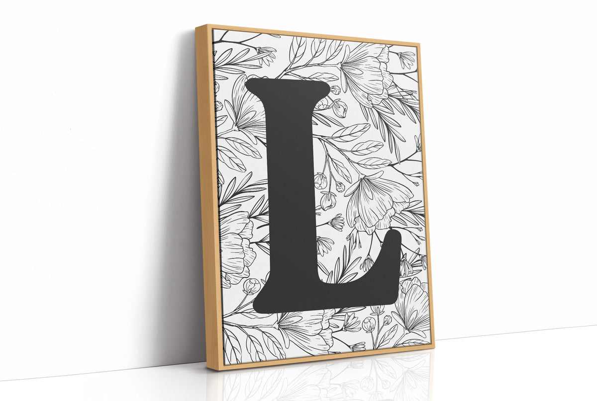 Botanical Letter L Monogram