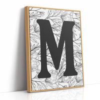 Botanical Letter M Monogram