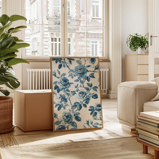 Cerulean Blooms in Quiet Spaces