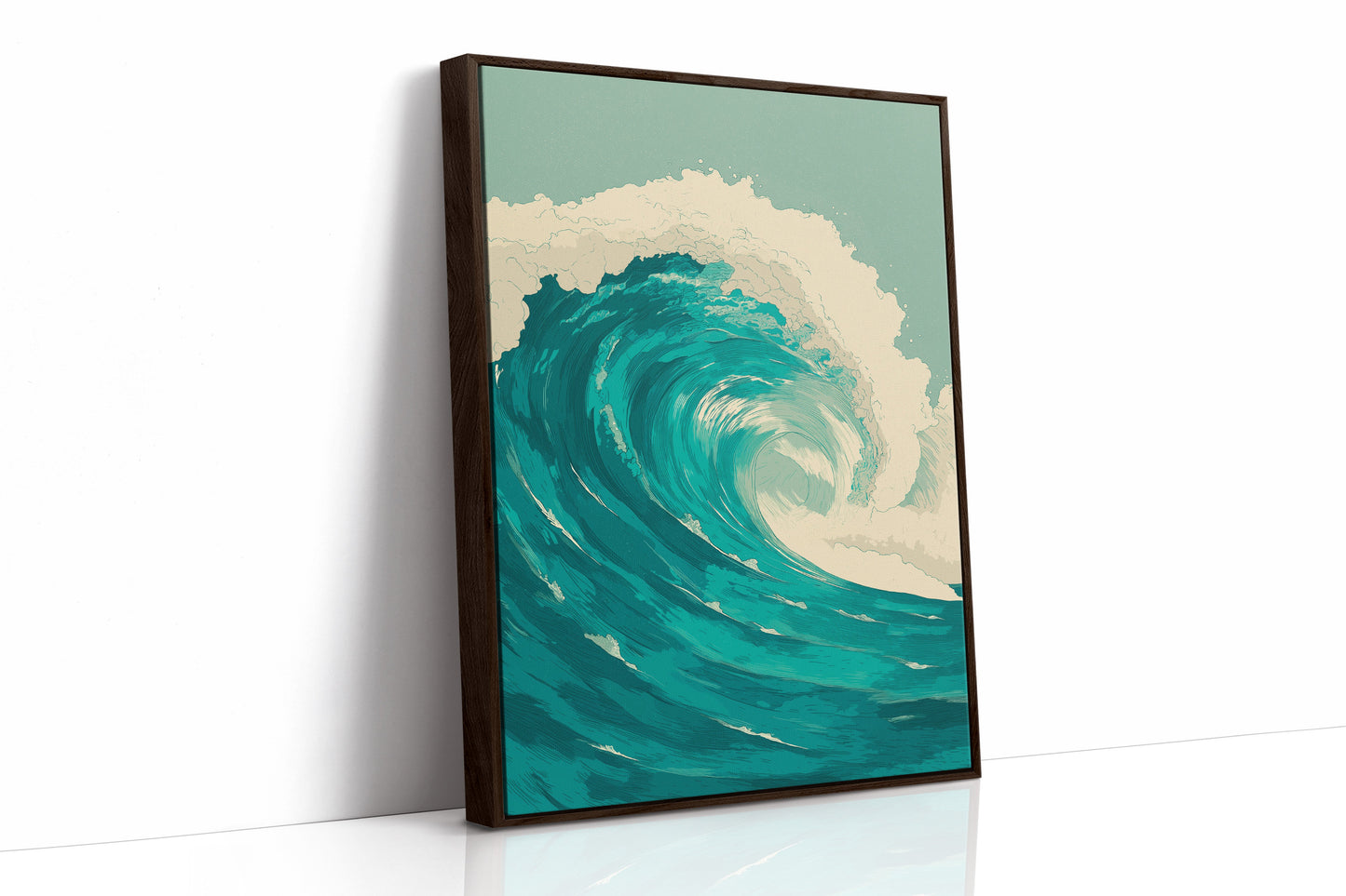 Teal Currents Meet Desert Calm