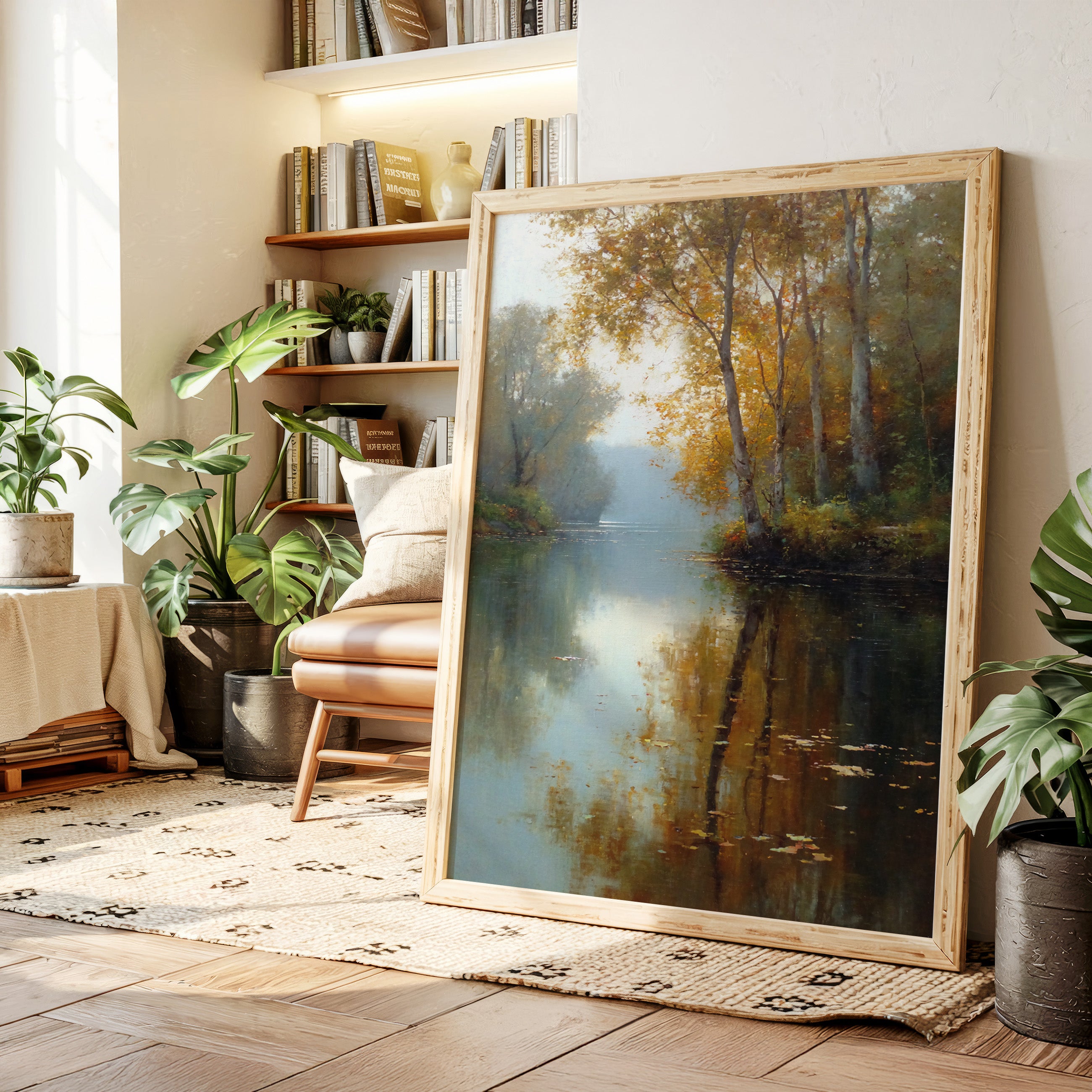 Autumn Reflections on Tranquil Waters