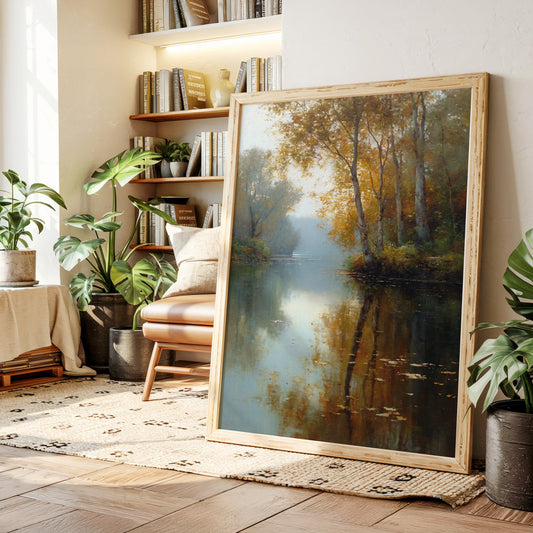 Autumn Reflections on Tranquil Waters