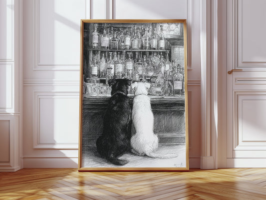 Two Friends at the Counter