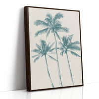 Teal Palms On Desert Afternoons