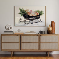 Vintage Sleigh Carries Winter Magic