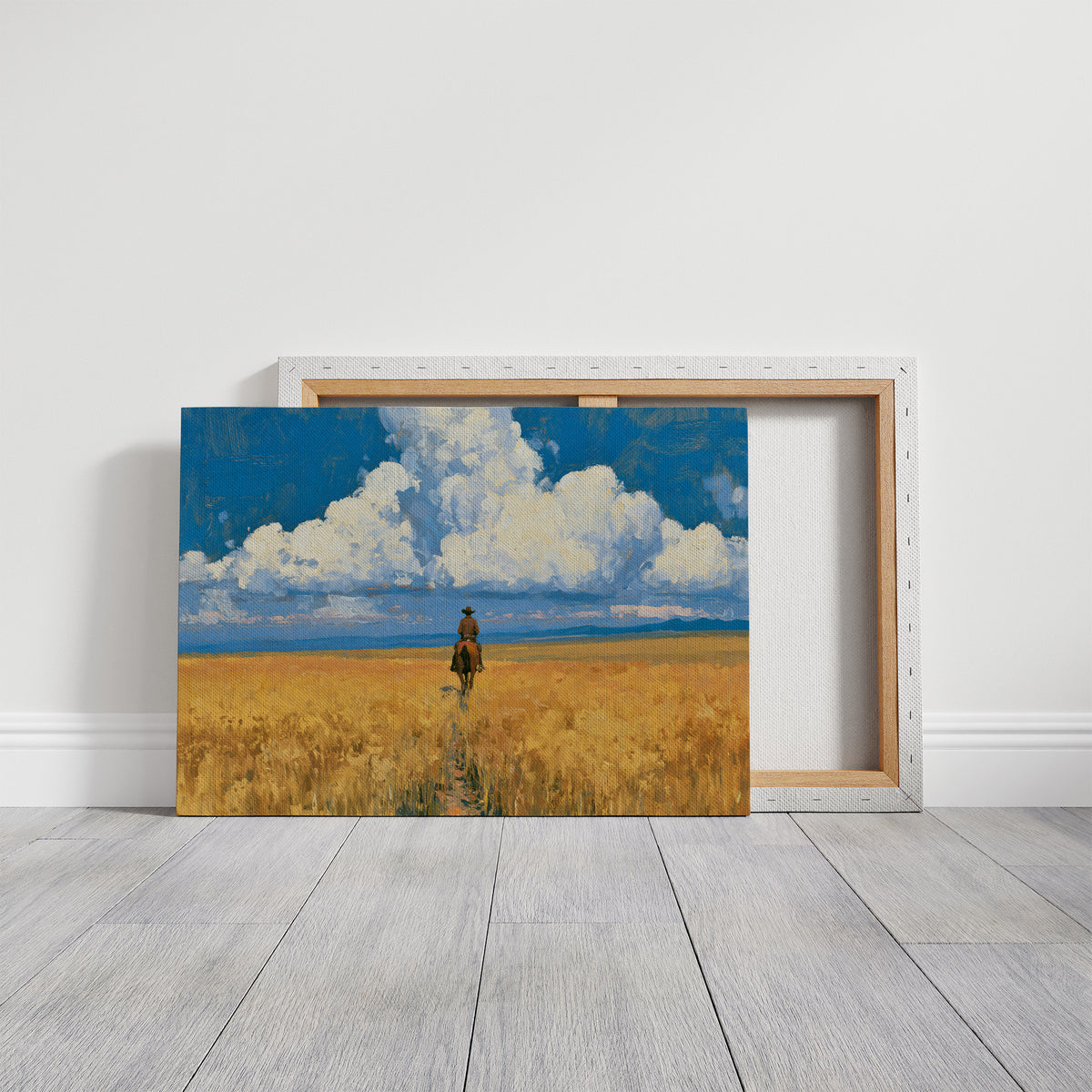 Rider Through the Golden Wheat