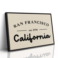 San Francisco California Est 1776