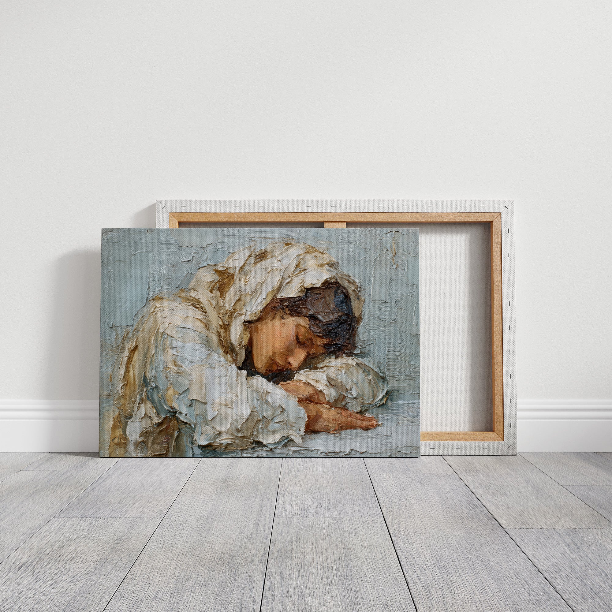 Textured Solitude in Cream and Sienna