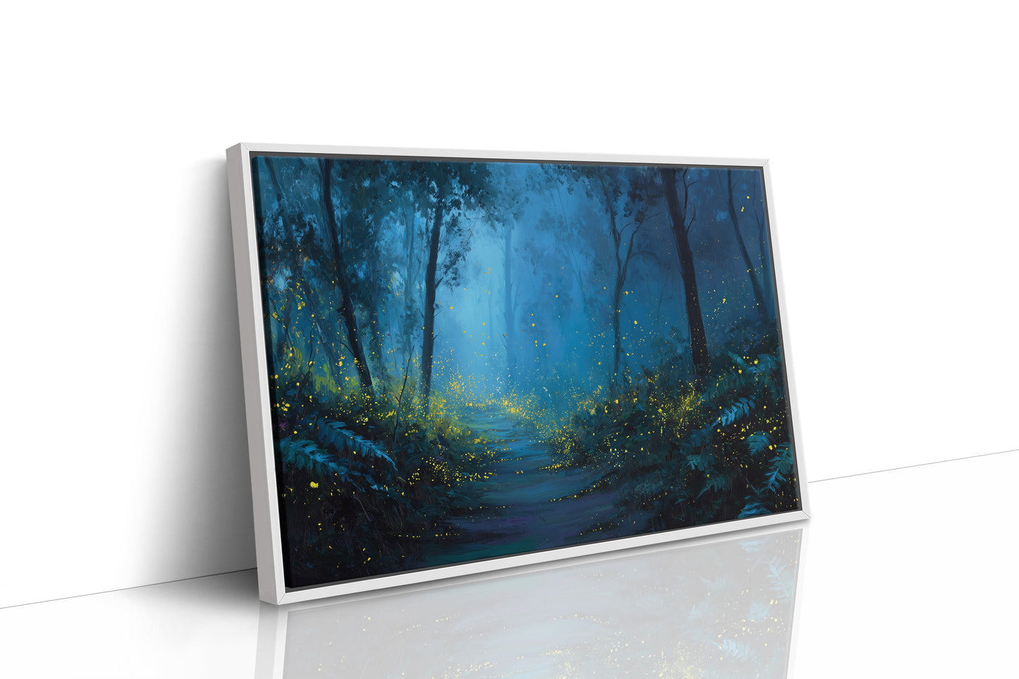 Fireflies Dance Along Midnight Path