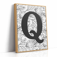 Botanical Letter Q Monogram